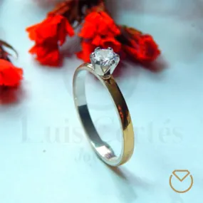 Anillo Compromiso Circon Suizo LCACPC-04