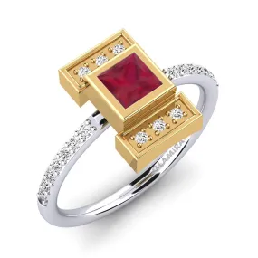 Anillo de compromiso Fuego