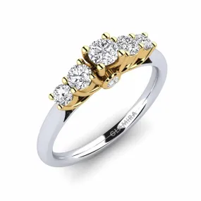 Anillo de compromiso Sadie 0.16 crt