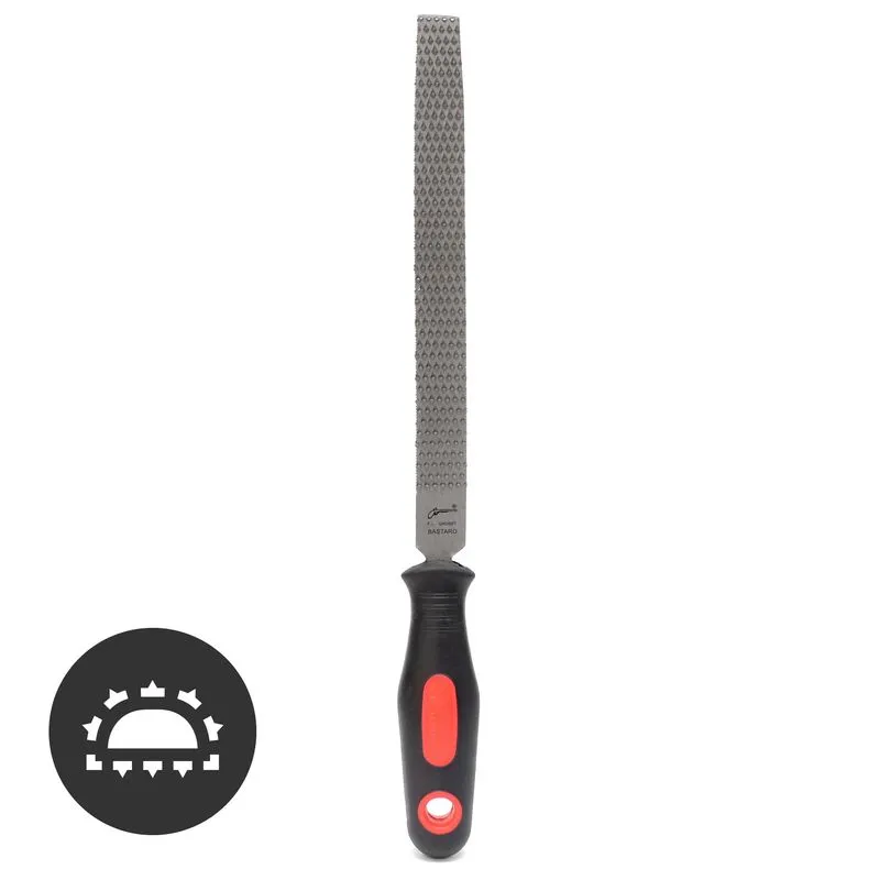 Escofina Media Caña con Mango 8" Pica Bastarda RA-5619-8-1