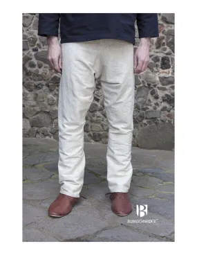Pantalones medievales Ragnar, crema