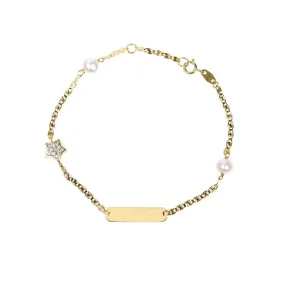 Pulsera "Sparkle" Perlas y Oro 18k