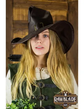 Sombrero de brujos Wikka, marrón oscuro